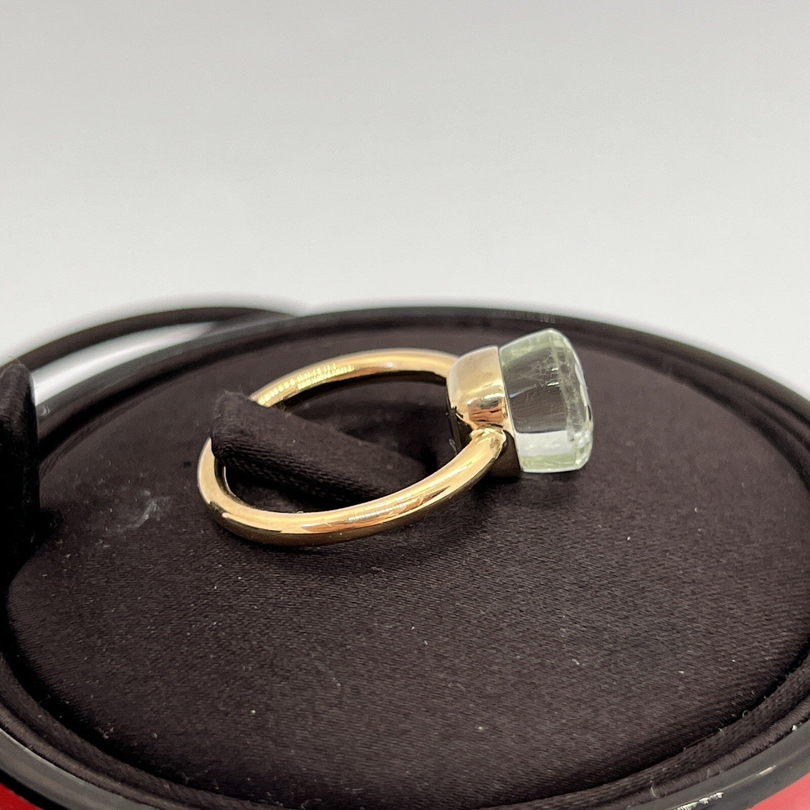 Pomellato Nudo Ring Petite Gr. 52 Grün 750er Rosegold mit Prasiolith