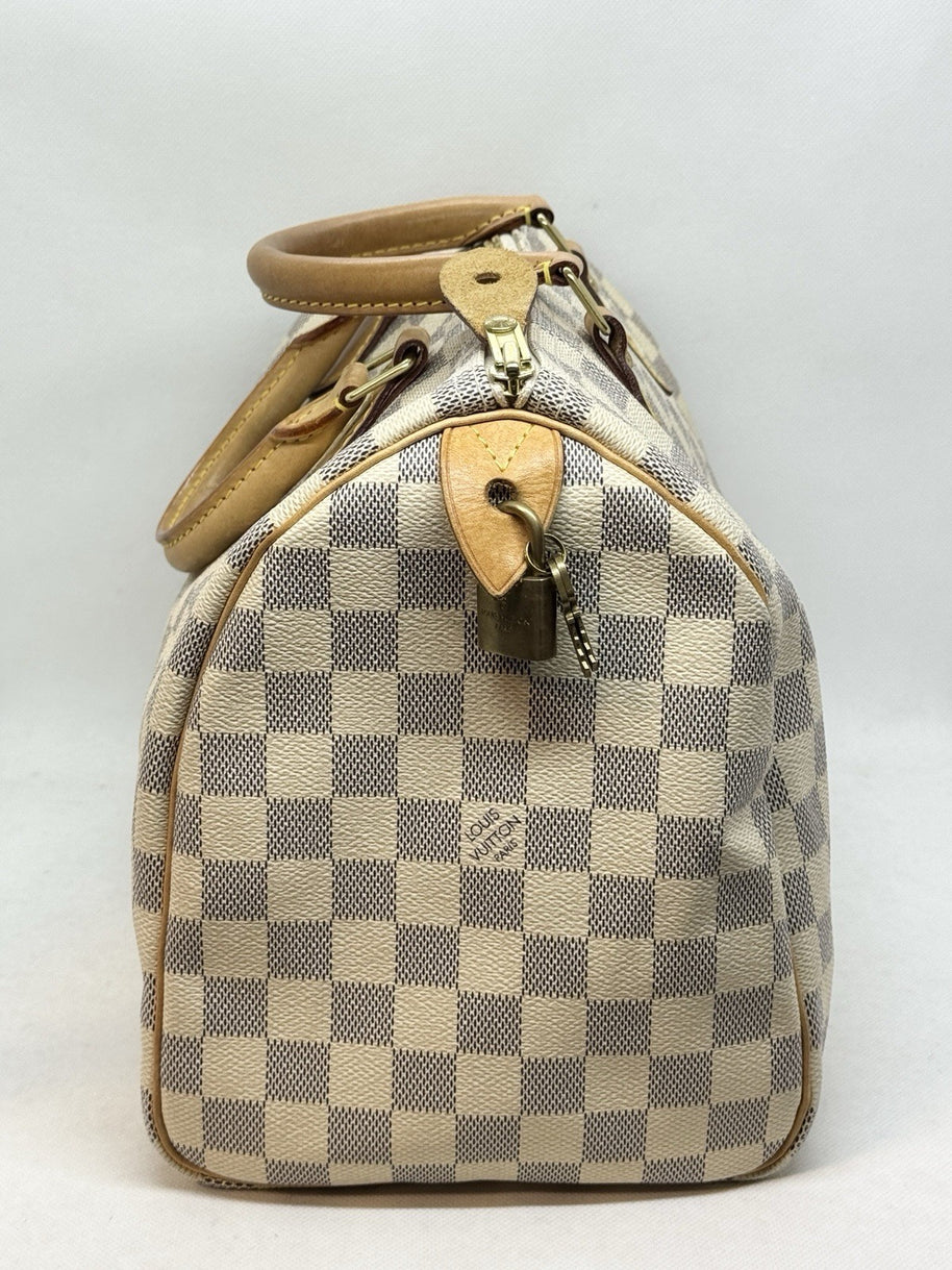 Louis Vuitton Speedy 30 Damier Azur 2012