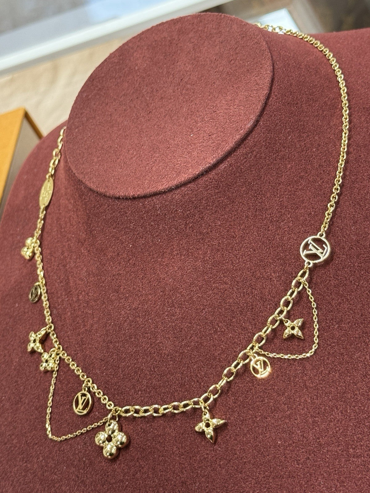 Louis Vuitton M64855 Blooming Supple Collier Halskette Gold