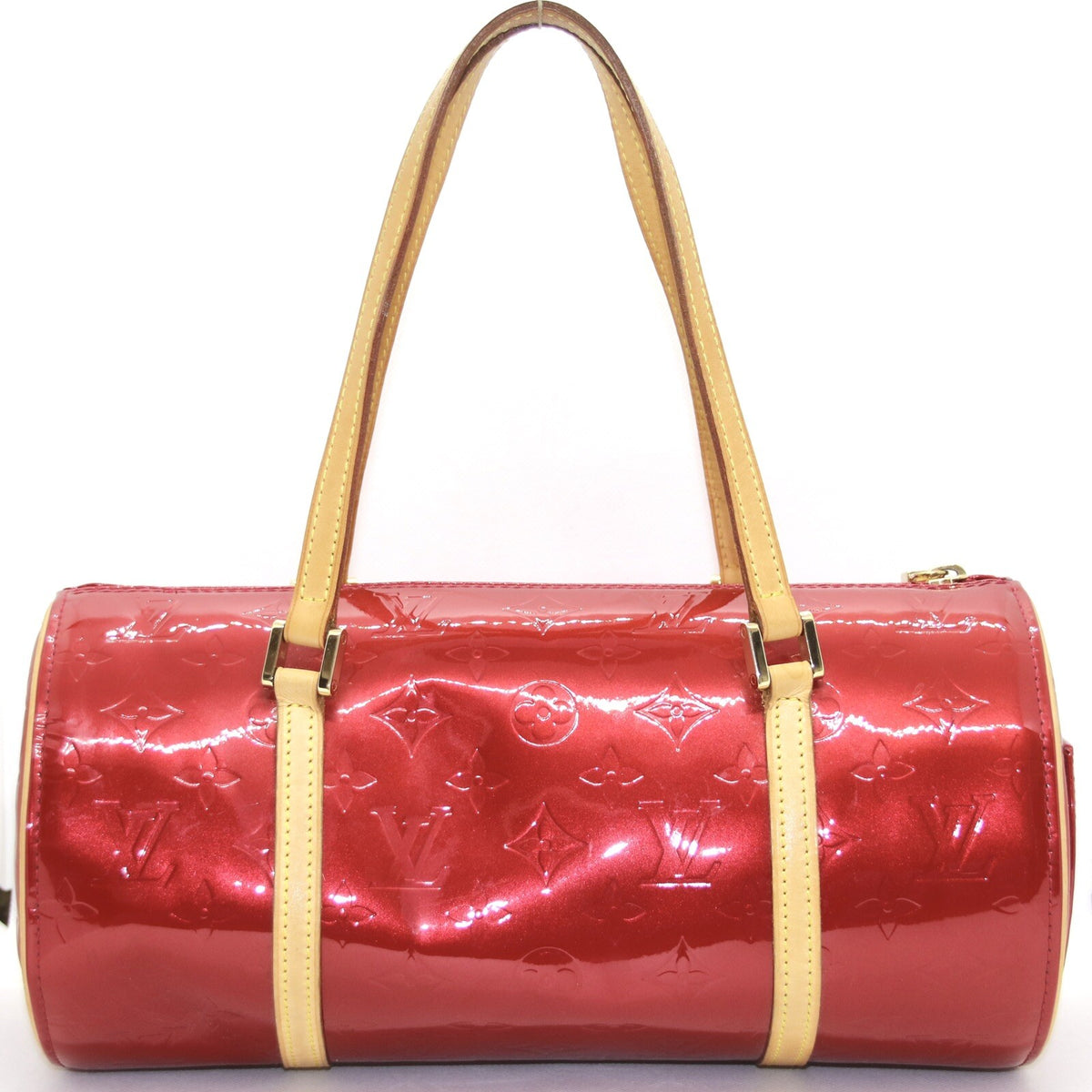Louis Vuitton Papillon 30 Vernis Leder Rot Damentasche