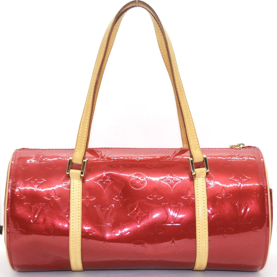 Louis Vuitton Papillon 30 Vernis Leder Rot Damentasche