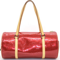 Louis Vuitton Papillon 30 Vernis Leder Rot Damentasche
