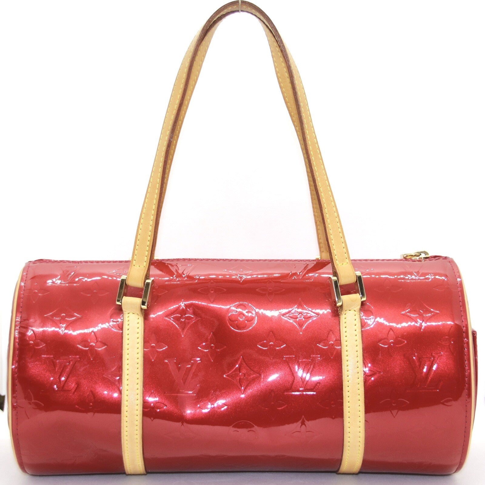 Louis Vuitton Papillon 30 Vernis Leder Rot Damentasche