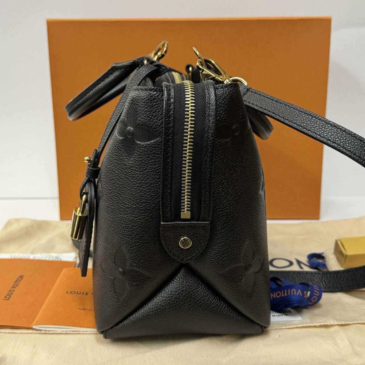 Louis Vuitton Petit Palais PM M58916 Monogram Empreinte Leder Schwarz