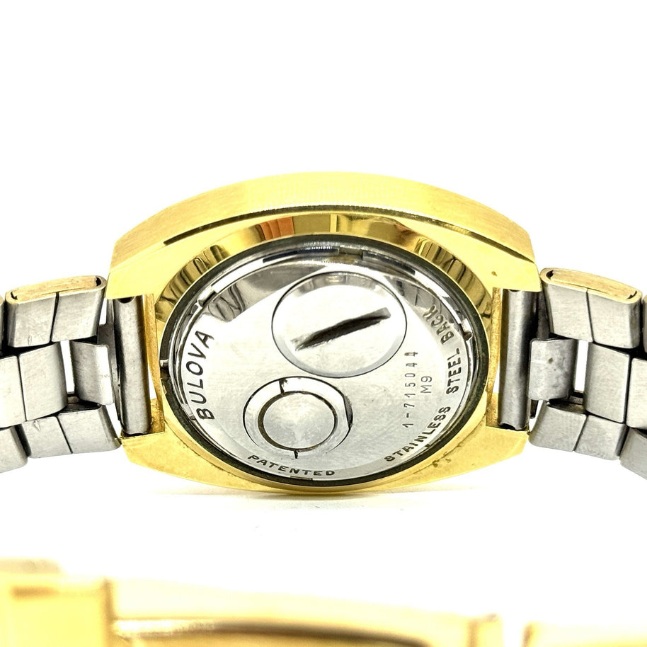 BULOVA ACCUTRON SPACEVIEW CAL. 214 QUARZ GOLD RETRO HERRENUHR SAMMLERSTÜCK