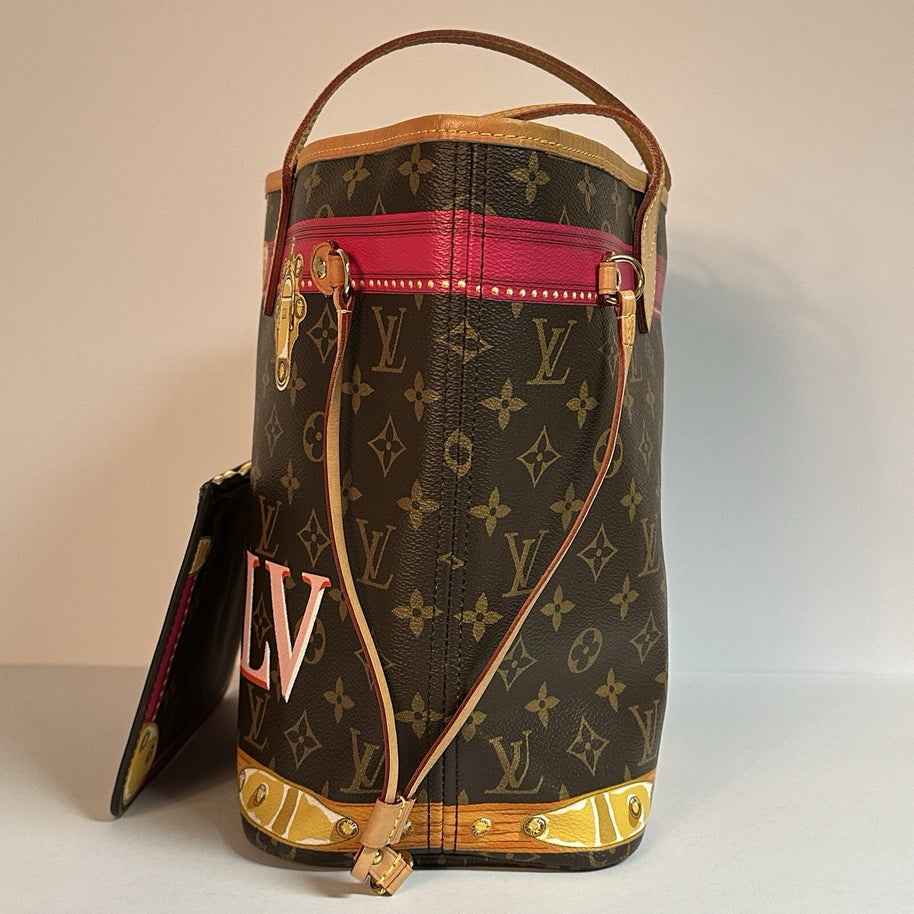 Louis Vuitton Summer Trunk Monogram Neverfull MM Tote Bag M41390