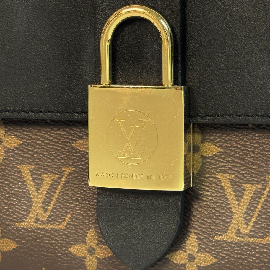 Louis Vuitton Locky BB Monogram Canvas & Schwarzes Leder Umhängetasche 2021