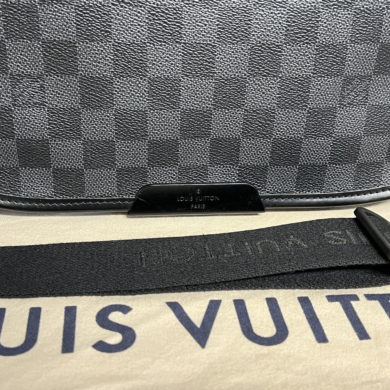 Louis Vuitton Daniel MM Messenger Bag Damier Ebene Herren Umhängetasche 2010