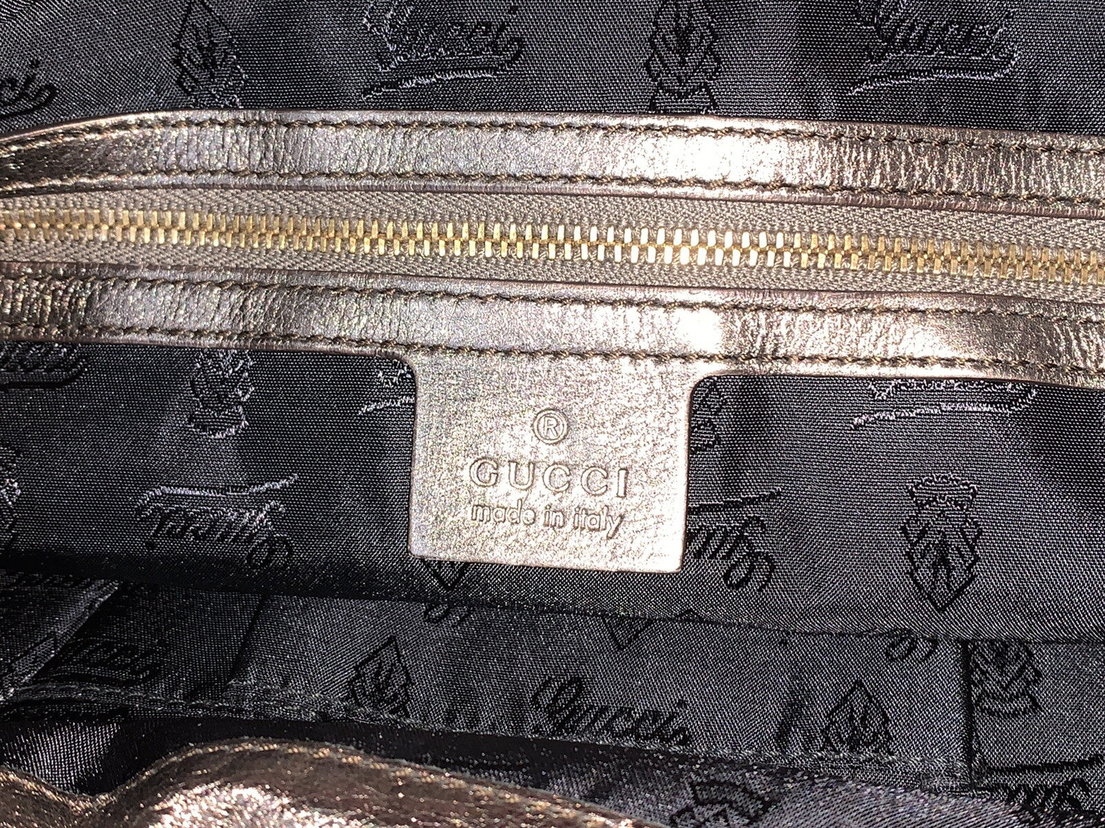 Gucci Hysteria Medium Damen Handtasche Silbergrau Schultertasche NP. 1.790€!