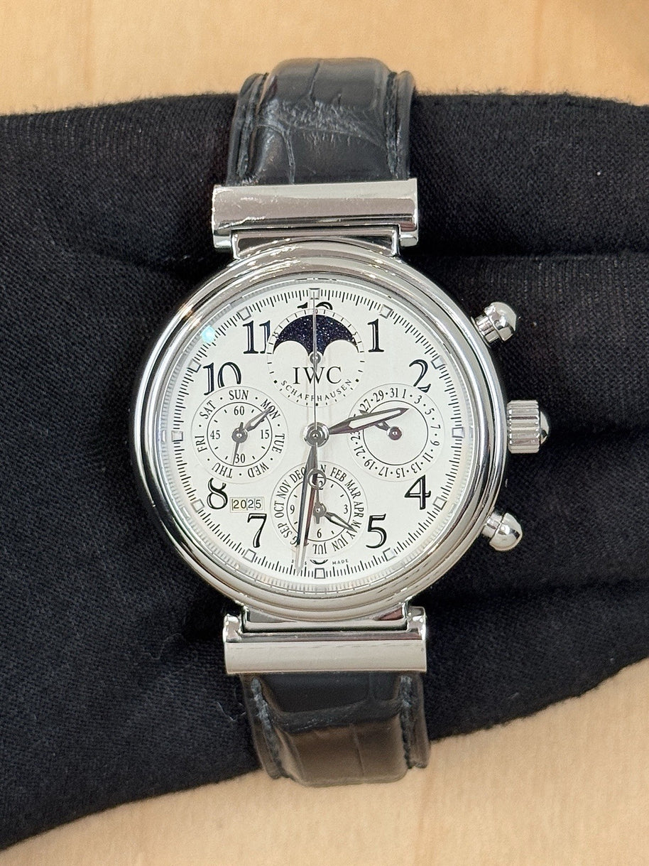 IWC Da Vinci Edelstahl 41.5mm Automatik Ewiger Kalender IW375803 Fullset 2006