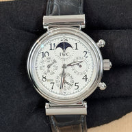 IWC Da Vinci Edelstahl 41.5mm Automatik Ewiger Kalender IW375803 Fullset 2006