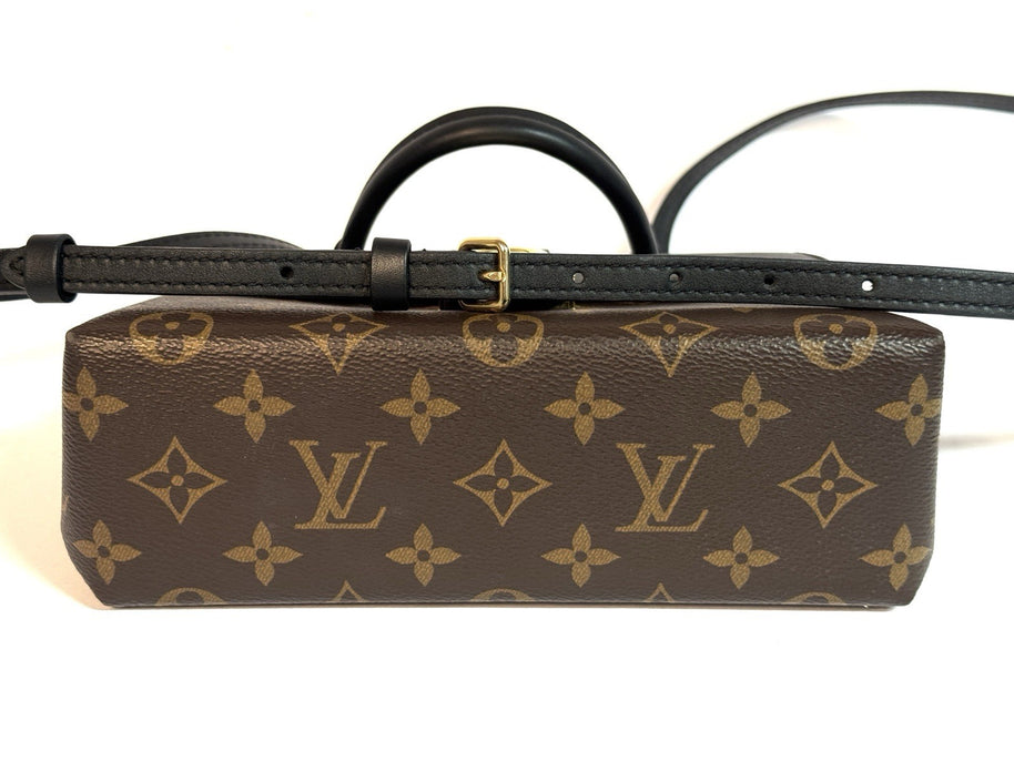 Louis Vuitton Locky BB Monogram Canvas & Schwarzes Leder Umhängetasche 2021