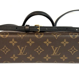 Louis Vuitton Locky BB Monogram Canvas & Schwarzes Leder Umhängetasche 2021