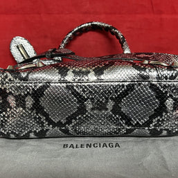 Balenciaga Neo Classic City kleine Damen Umhängetasche Python Leder