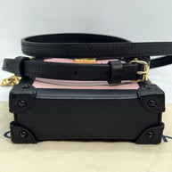 Louis Vuitton Pochette Trunk Vertical Schwarz & Rose Ballerine Epi Umhängetasche
