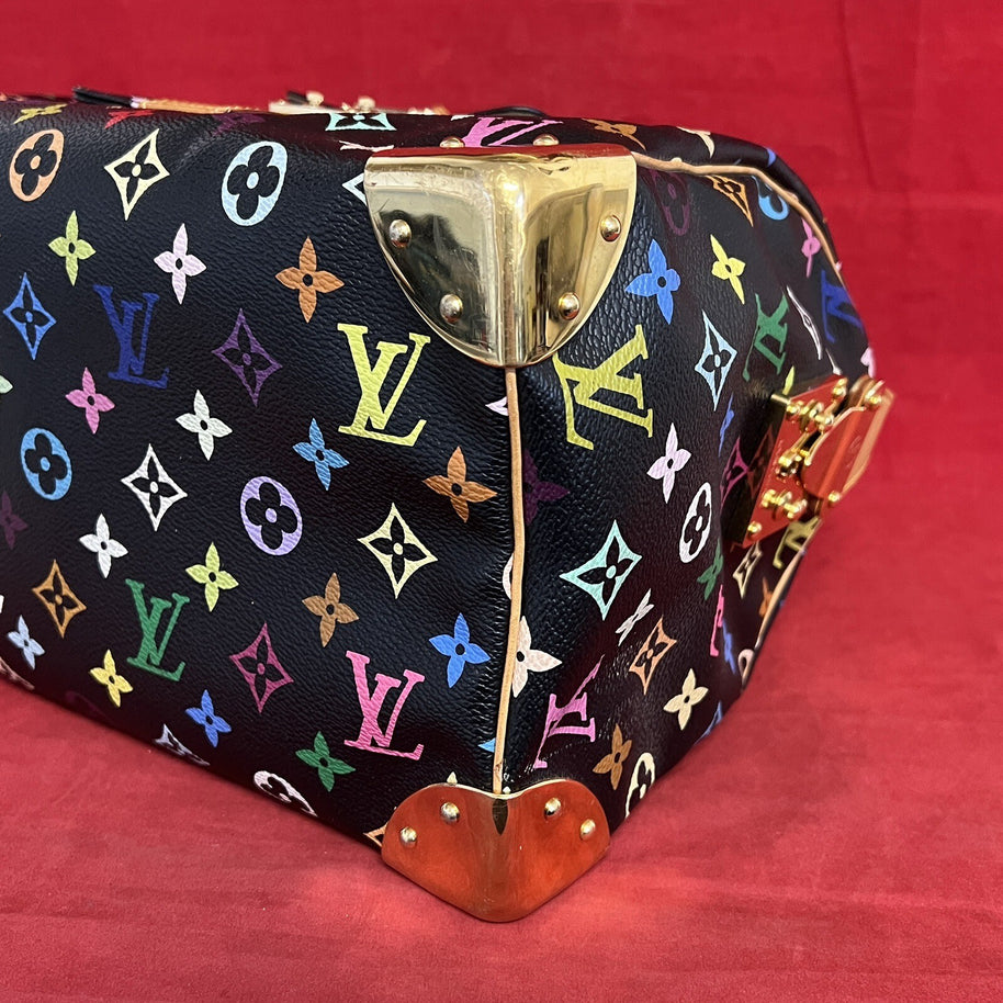 Louis Vuitton Speedy 30 Multicolore / Multicolor Monogram Damen Handtasche 2003