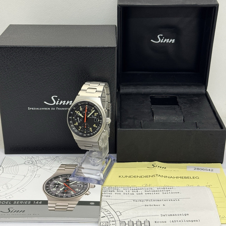 Sinn 144 GMT MERCEDES-BENZ LIMITIERTE AUFLAGE 200stk Chronograph Herrenuhr Stahl
