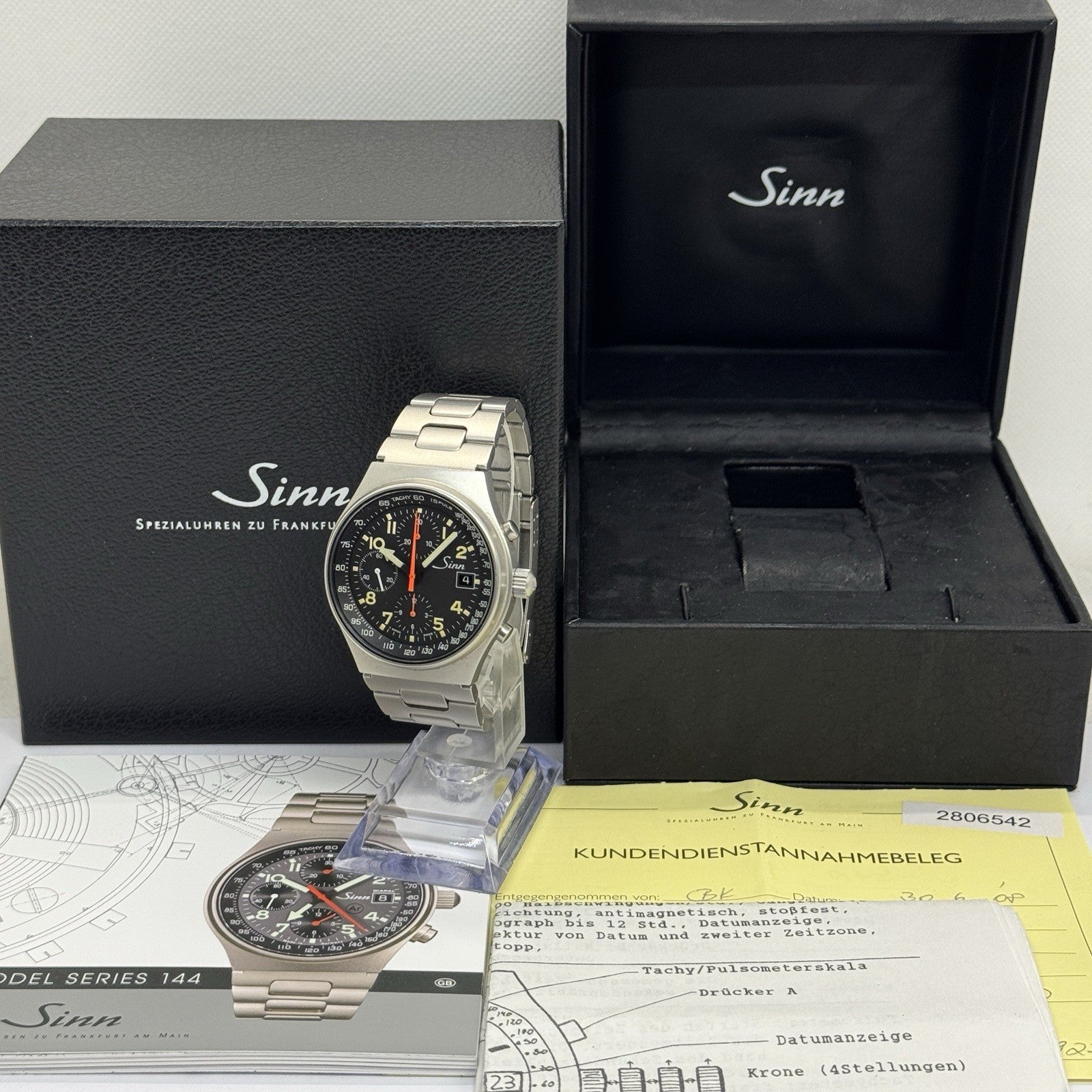 Sinn 144 GMT MERCEDES-BENZ LIMITIERTE AUFLAGE 200stk Chronograph Herrenuhr Stahl