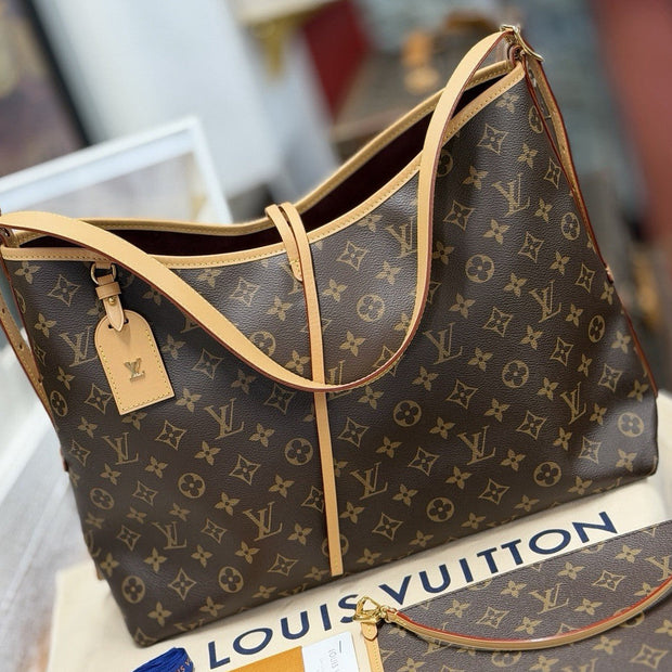Louis Vuitton Carryall MM Monogram Canvas Shopper Schultertasche