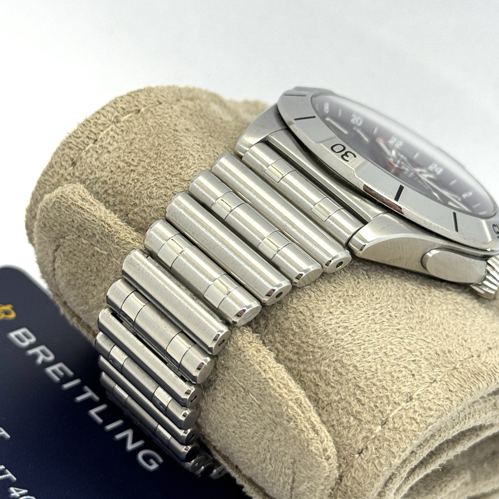 Breitling Chronomat Automatic GMT 40 Blau 2024 Fullset A32398101C1A1