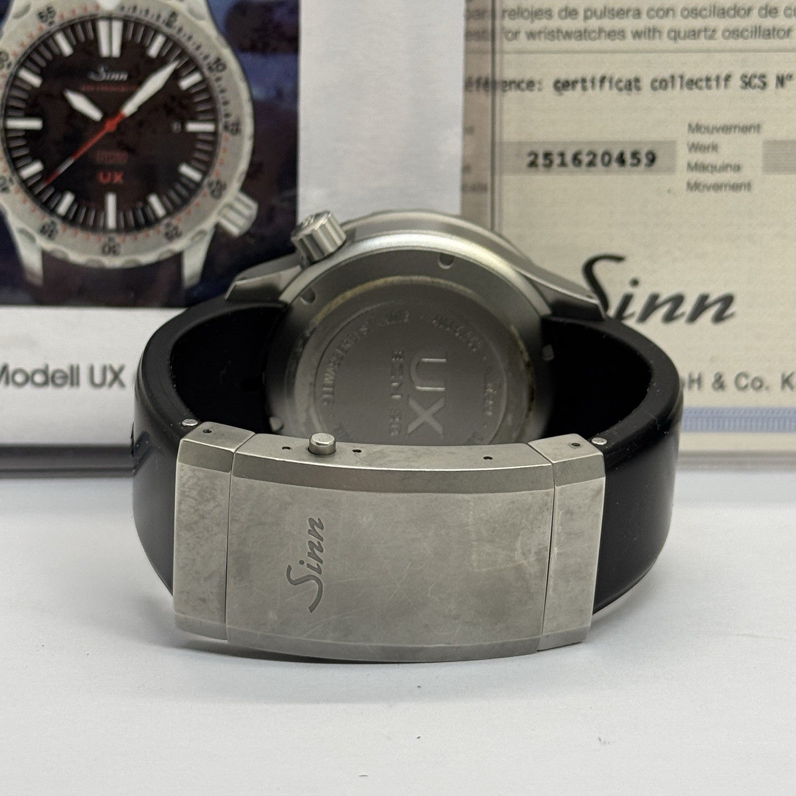 Sinn Spezialuhren UX EZM 2B Hydro 403 Diver Chronometer 44mm Stahl Fullset