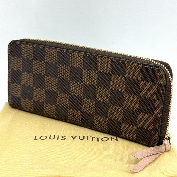 Louis Vuitton Portemonnaie Damen Zippy Slim Damier Ebene & Rose Ballerine 2017