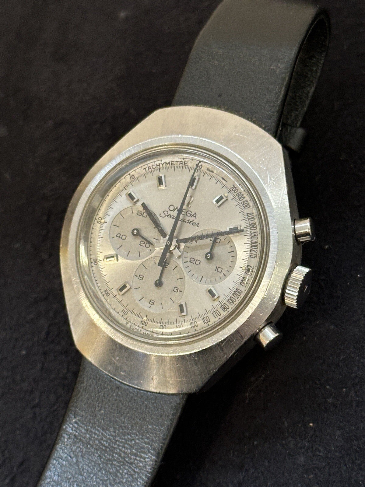 Omega Seamaster Chronograph „Flat Jedi“ 40mm Vintage 1970er
