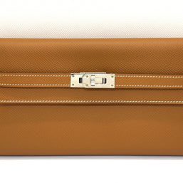 Hermes Kelly To Go Wallet Long Epsom Gold Braun Palladium Portemonnaie 2018