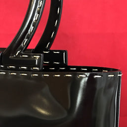 Große Salvatore Ferragamo Damen Handtasche schwarz