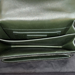Saint Laurent Sunset Small Crossbody Bag Velvet Samt Dark Green