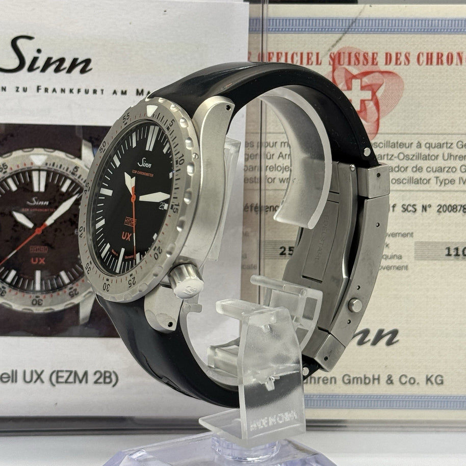 Sinn Spezialuhren UX EZM 2B Hydro 403 Diver Chronometer 44mm Stahl Fullset