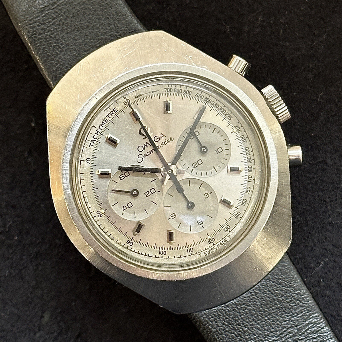 Omega Seamaster Chronograph „Flat Jedi“ 40mm Vintage 1970er