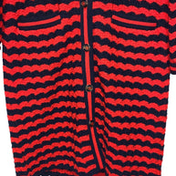 Gucci Wollmantel Damen Cardigan Strickjacke Rot & Dunkelblau Gr. XS NP: 2800€
