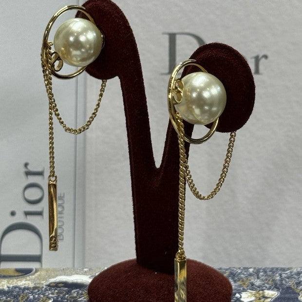 Dior Drop Ohrringe CD Montaigne Earrings Gold E0435 Christian Dior