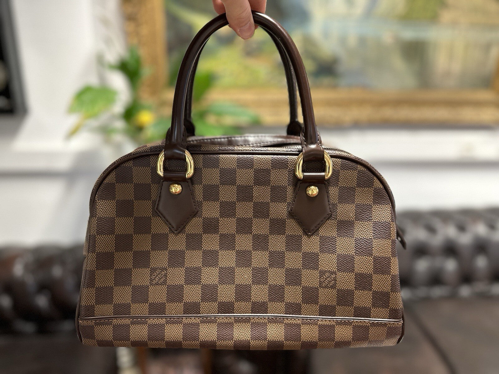 Louis Vuitton Duomo Damier Ebene Handtasche 2006 Top Zustand