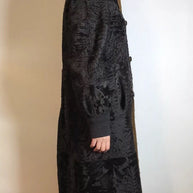 Ausgefallener Breitschwanzpersianer Mantel vom Kürschner Wendemantel 36/38 Damen