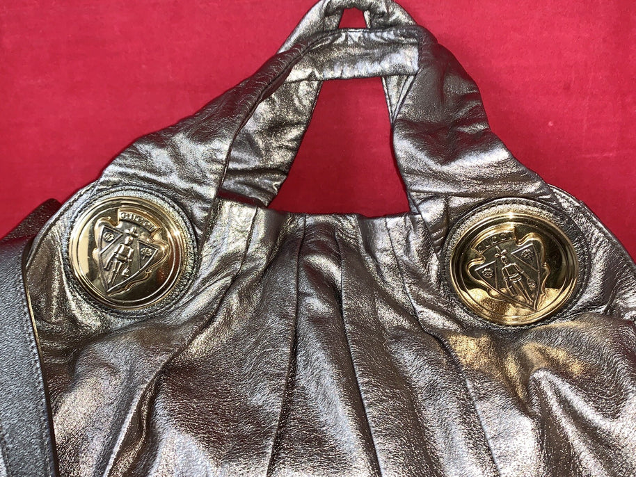 Gucci Hysteria Medium Damen Handtasche Silbergrau Schultertasche NP. 1.790€!