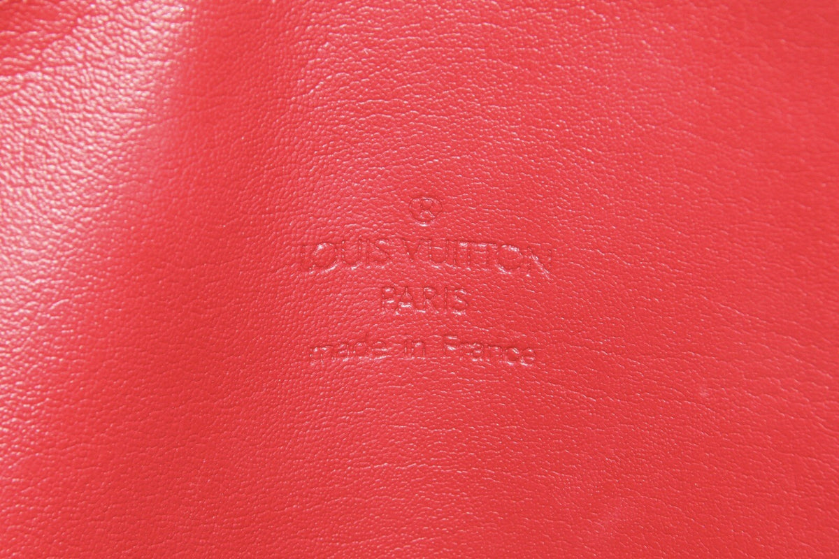Louis Vuitton Papillon 30 Vernis Leder Rot Damentasche