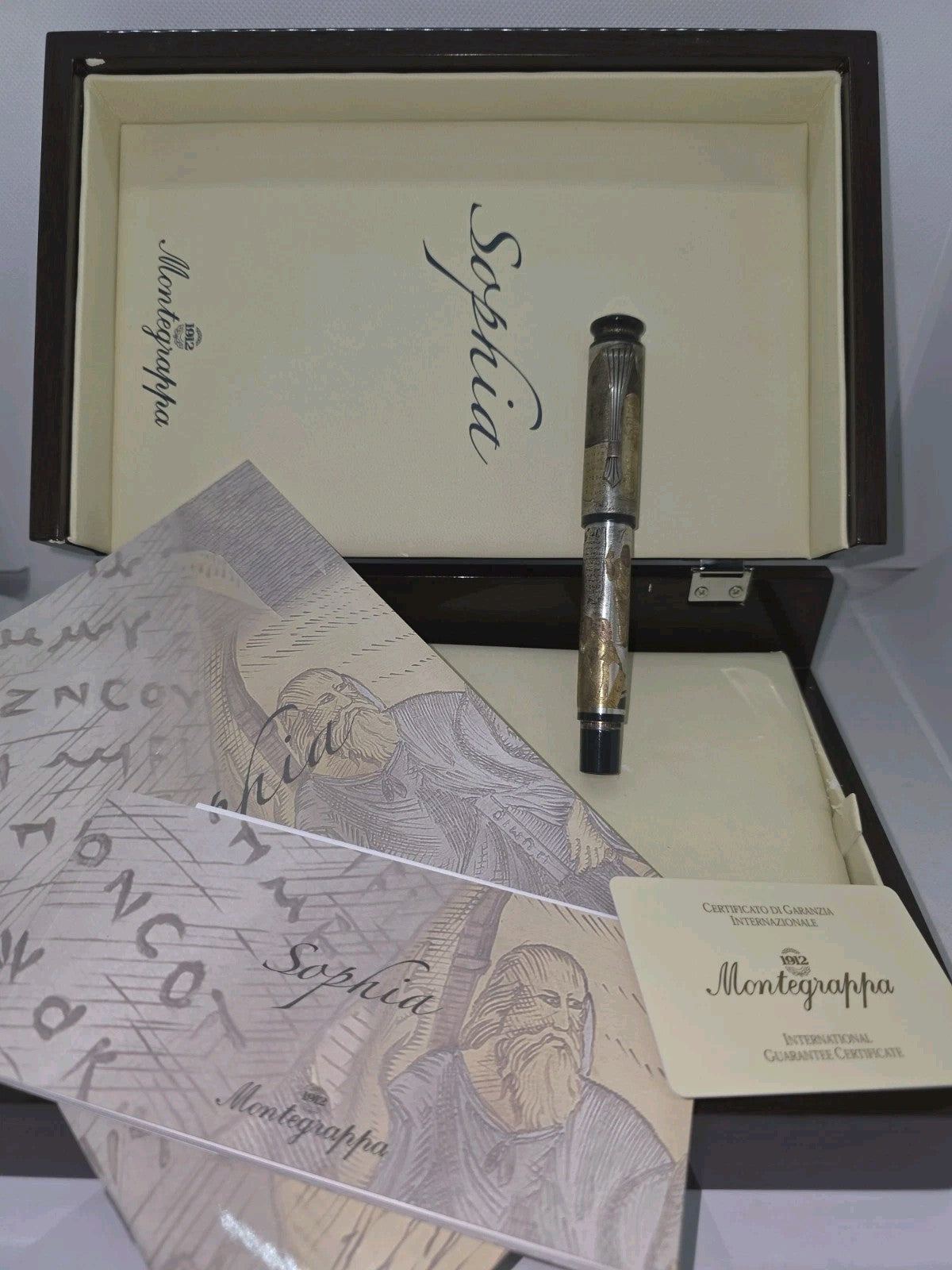 Montegrappa SOPHIA Fountain Pen Sterling Silver Limited M Nib Füllfederhalter ISOWN3S0