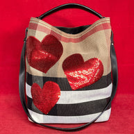 Burberry Ashby Tote Bag Herz Hobo Umhängetasche Heart Limited Edition