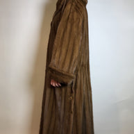 Wunderschöner langer Nerzmantel braun SAGA MINK by ROLF SCHULTE Gr. 42/44 Damen