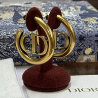 Dior Creolen, Ohrringe CD Montaigne Gold E1285, Christian Dior Hoop Earrings