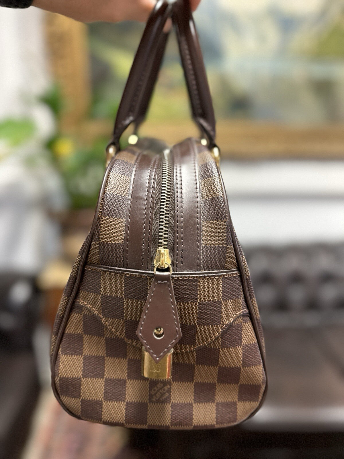 Louis Vuitton Duomo Damier Ebene Handtasche 2006 Top Zustand