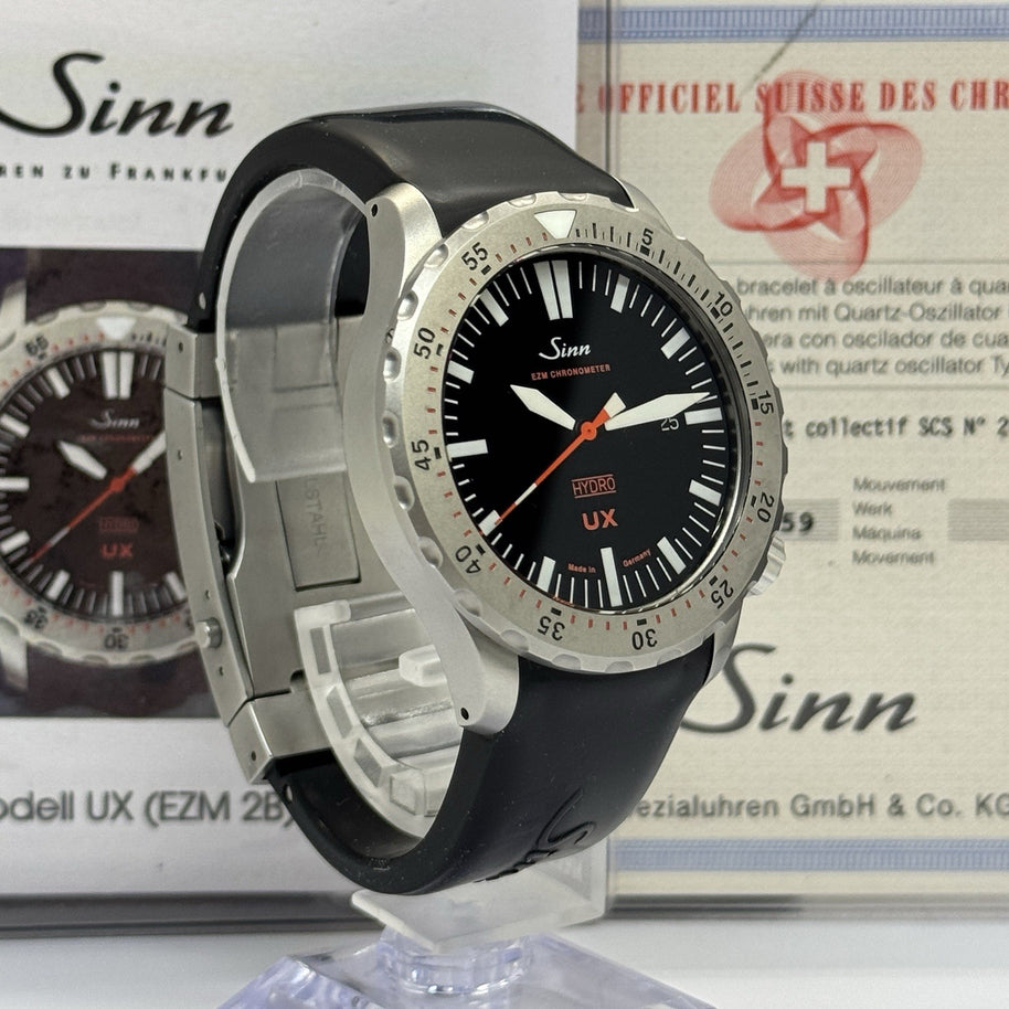 Sinn Spezialuhren UX EZM 2B Hydro 403 Diver Chronometer 44mm Stahl Fullset