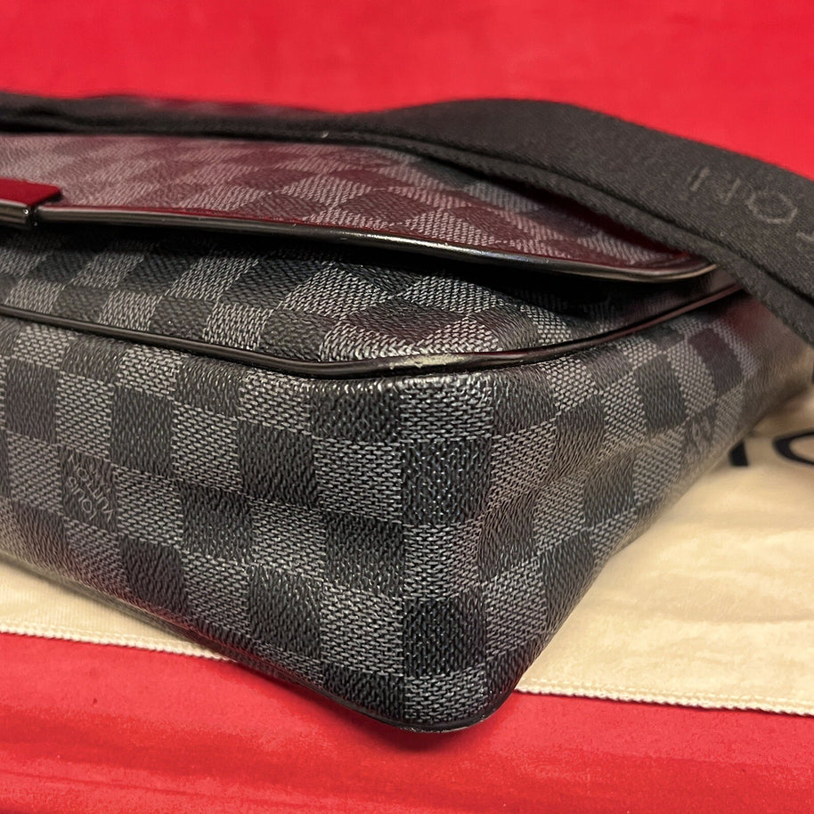 Louis Vuitton Daniel MM Messenger Bag Damier Ebene Herren Umhängetasche 2010
