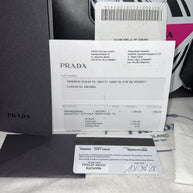Prada 1BB049 City Calf Damen Umhängetasche Schwarz/Pink
