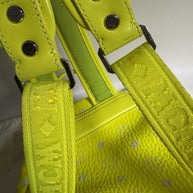 MCM Stark Rucksack + Portemonnaie Visetos Neon Gelb