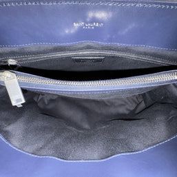 YSL Saint Laurent Loulou Medium Marine Blau Umhängetasche