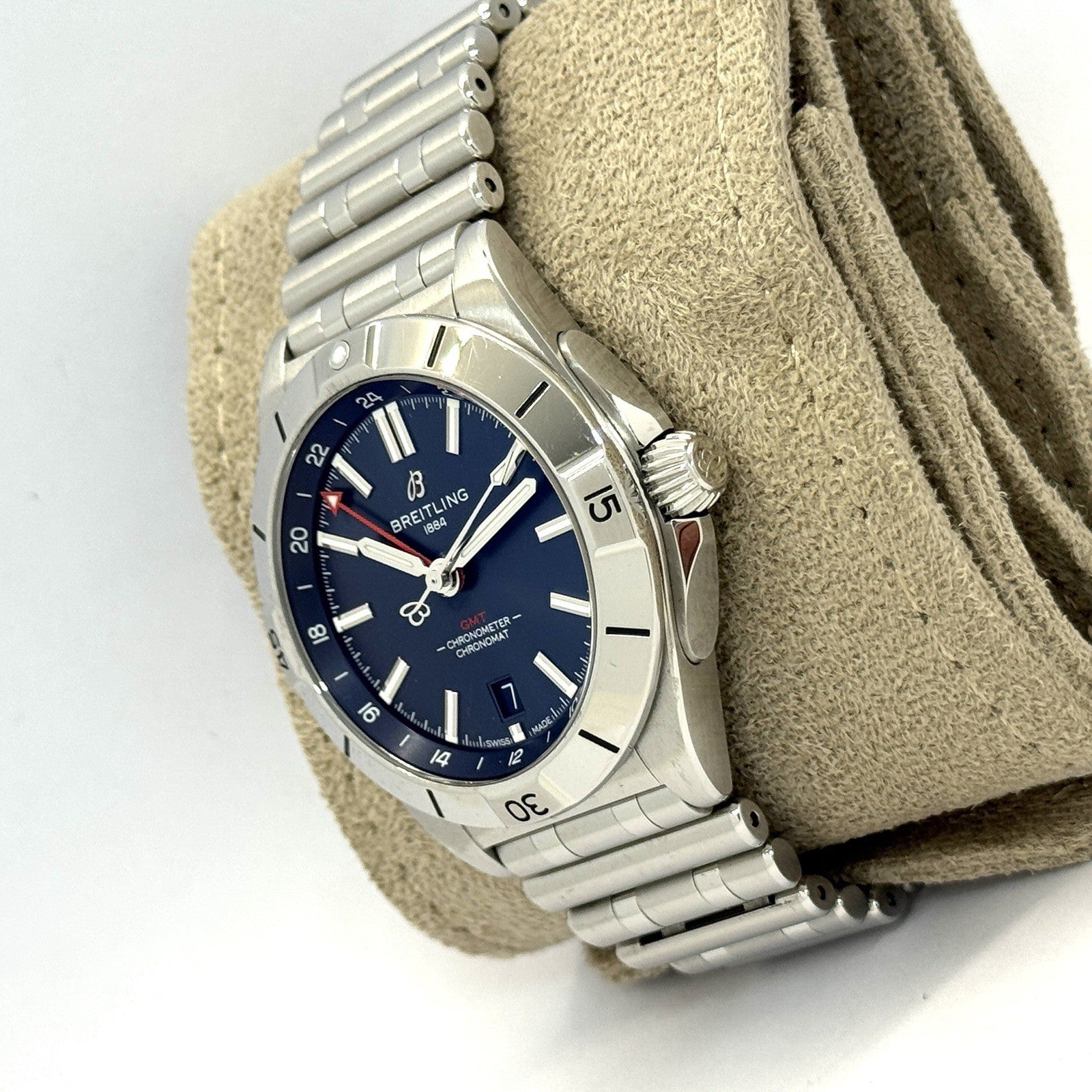 Breitling Chronomat Automatic GMT 40 Blau 2024 Fullset A32398101C1A1