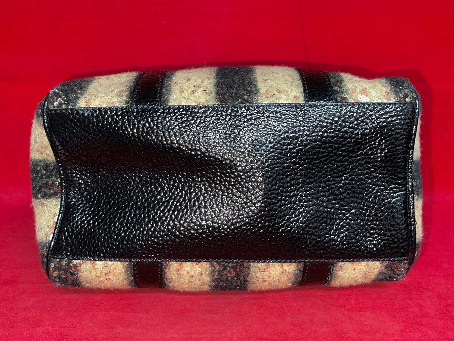 Fendi Zucchino Boston Bag Speedy Damen Handtasche Limited Edition mit Pailletten